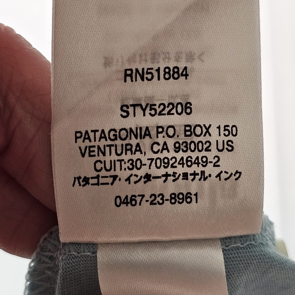 Patagonia Polo Trout Fitz Roy Light Blue Men's Shirt Size Large 52206 - Picture 7 of 9